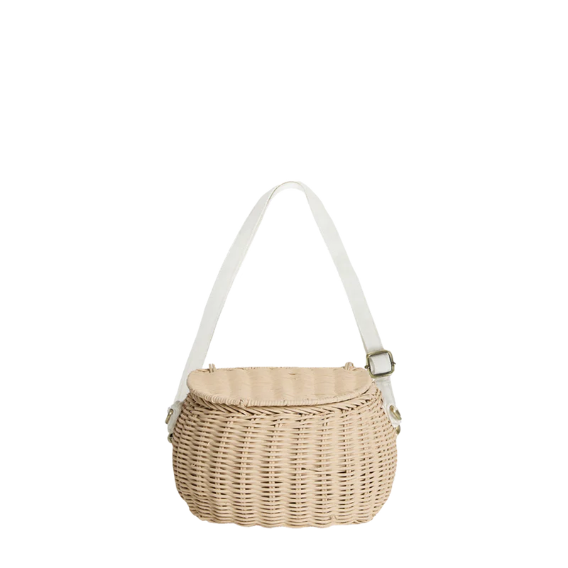 MINI CHARI RATTAN BAG straw