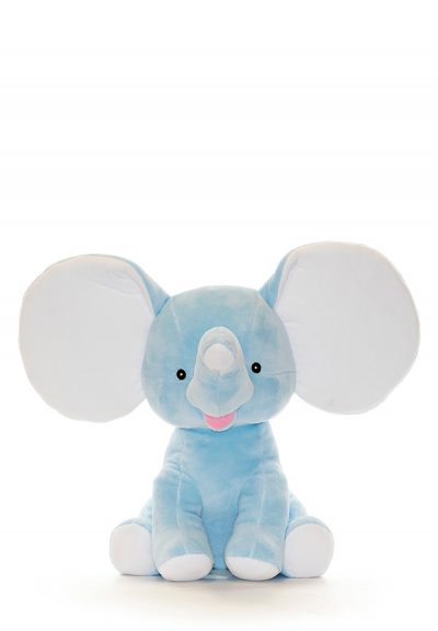 Monogrammed Blue Elephant