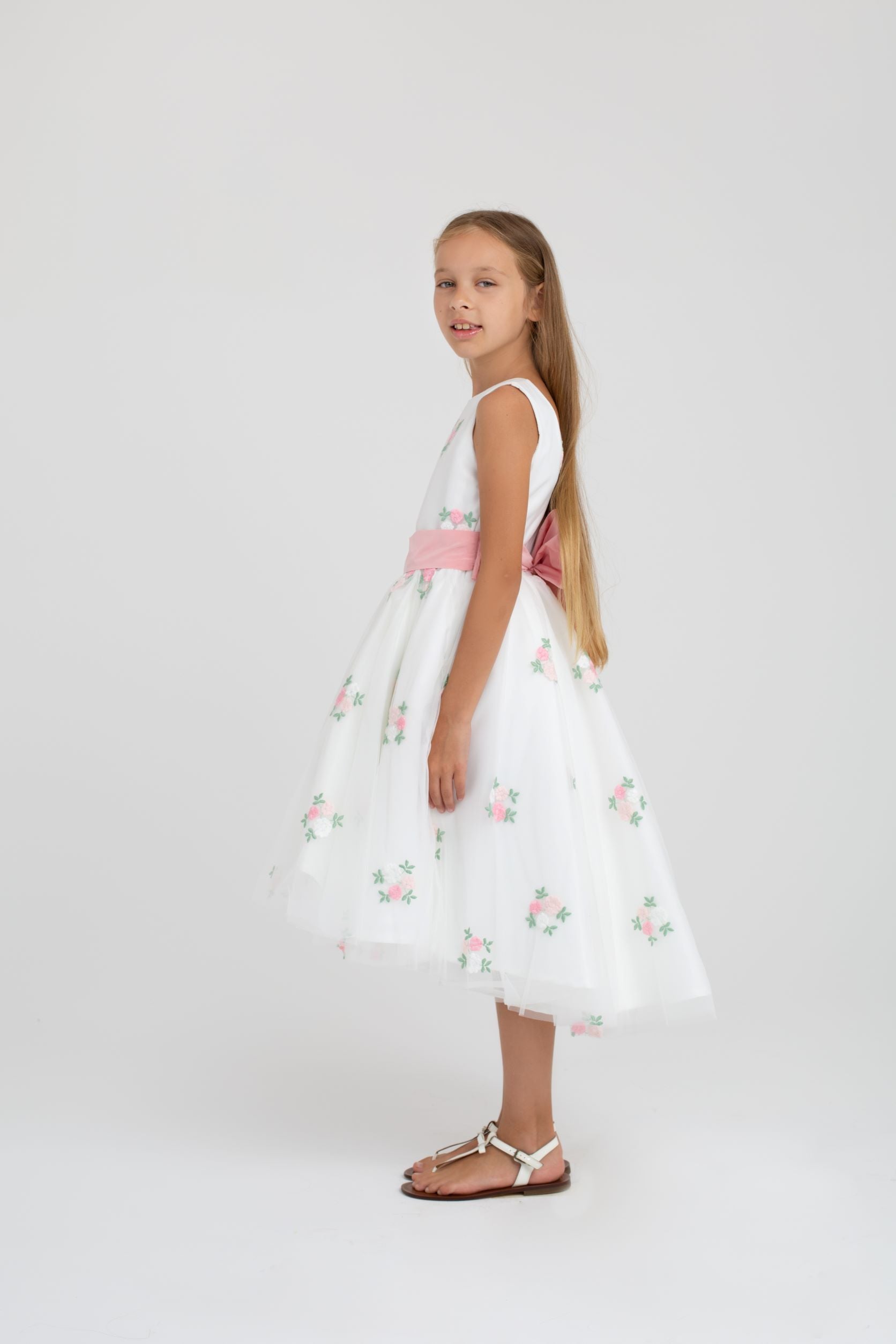 Peonia Verde Rose Dress