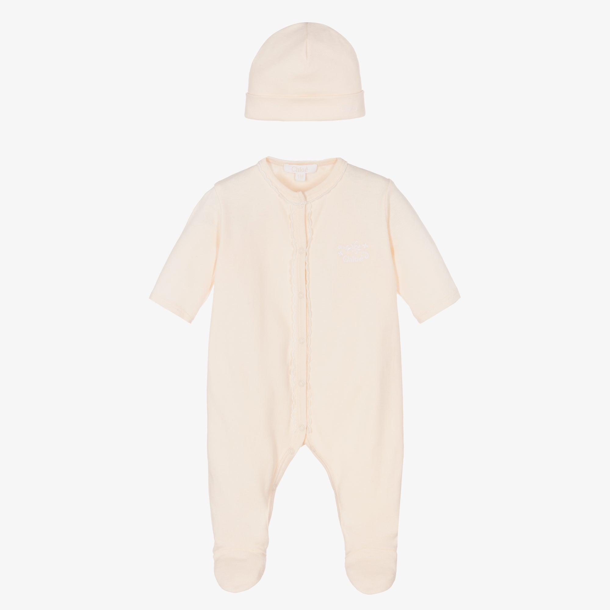 Chloé Baby Girls Pink Babygrow Set