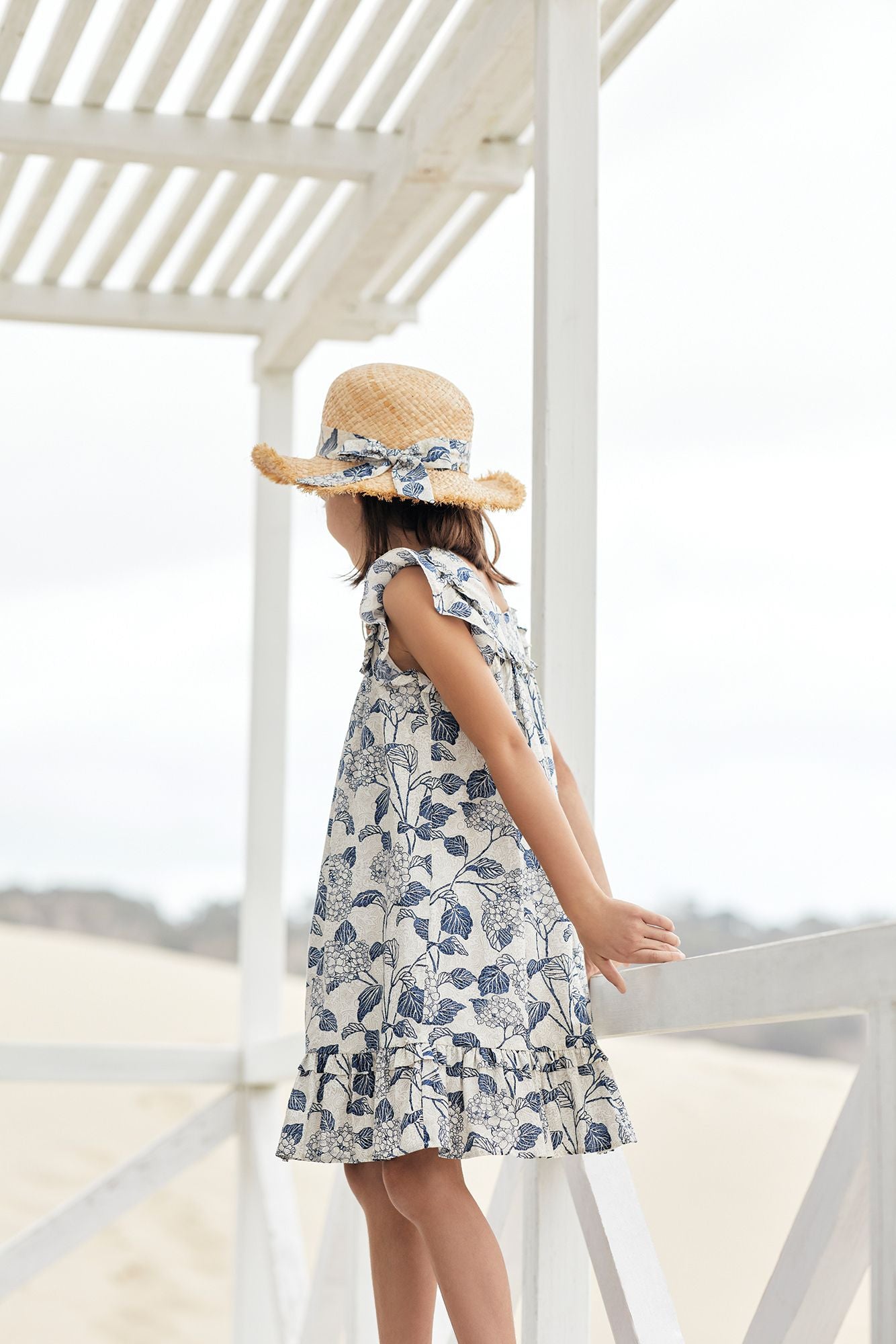 Indigo Liberty Fabric Cotton Dress